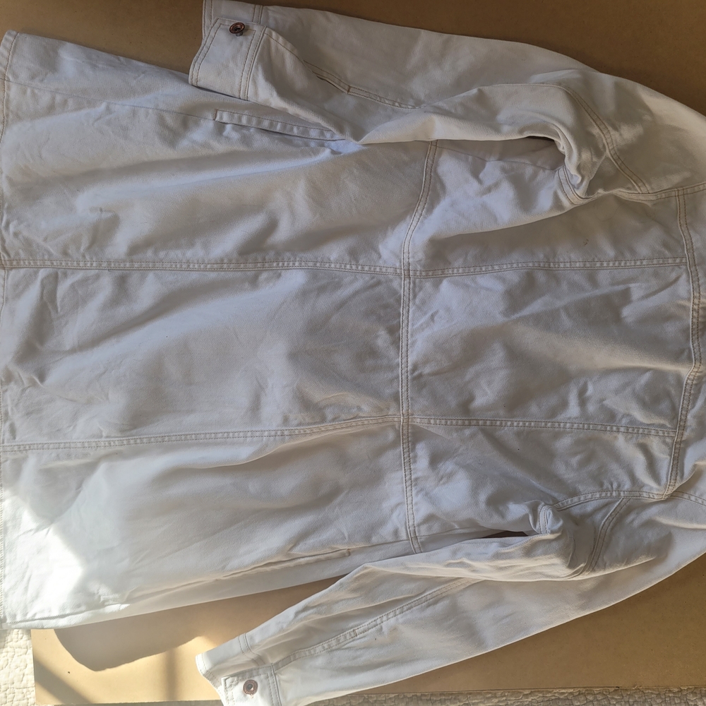 Frye Womens White Jean Dress - Picture 2 of 5